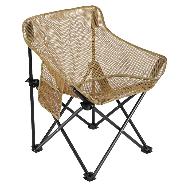 Outdoor Camping High Chair - Breathable Mesh High Back Folding Camping
