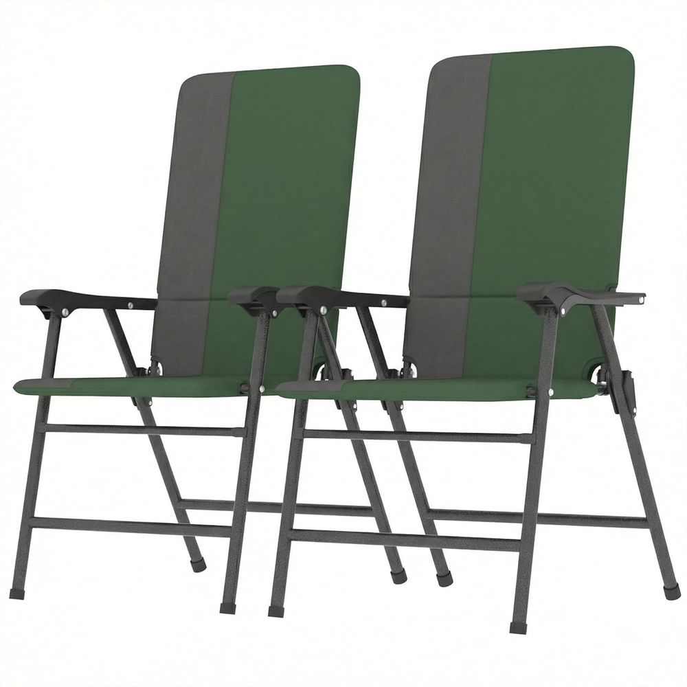 Outdoor Camping High Chair - Padded High Back Armrests Outdoor Chair
