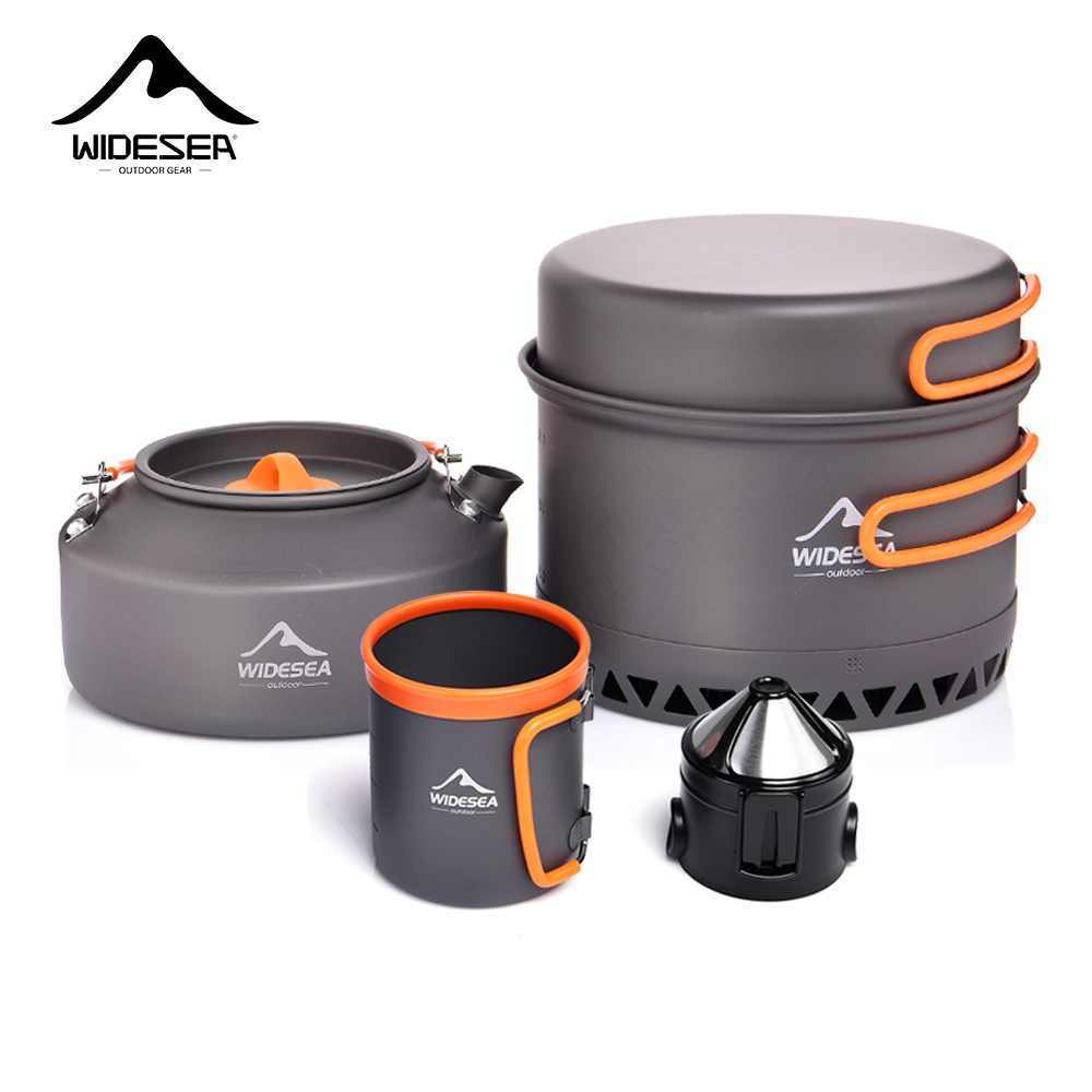Outdoor Camping Dining Set - Camping Tableware Outdoor Cookware Set Pots