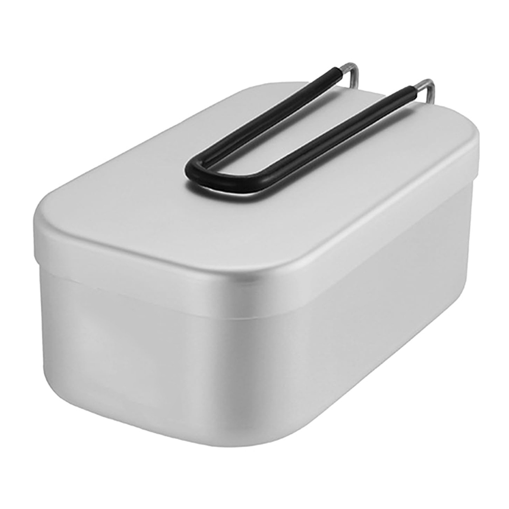 Outdoor Camping Dining Set - 800ML Aluminum Lunch Boxes Outdoor Camping