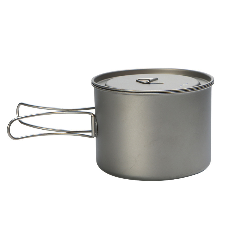 Camp Utensil Set - Outdoor Picnic Titanium Cooking Pot 750ml