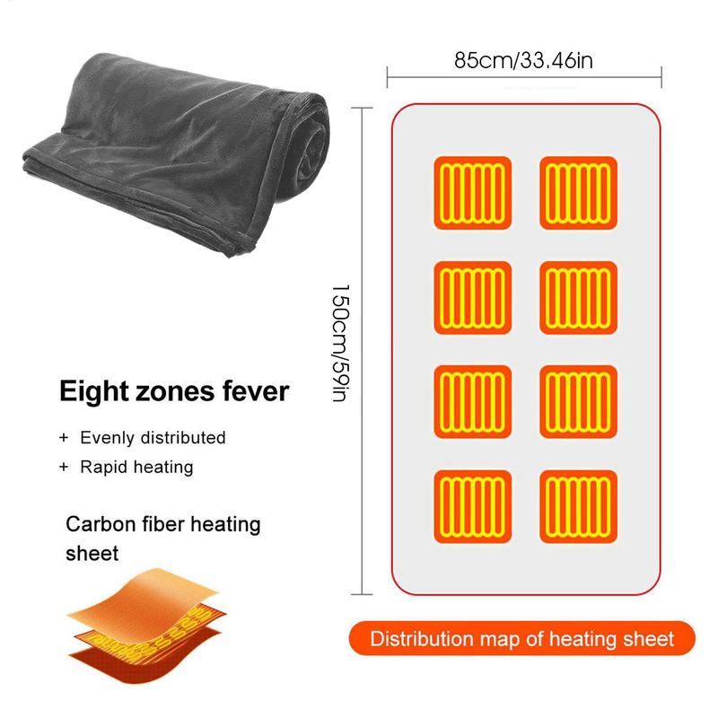 Outdoor Camping Heated Blanket - Heated Shawl Wraps Heating Electric Shawl