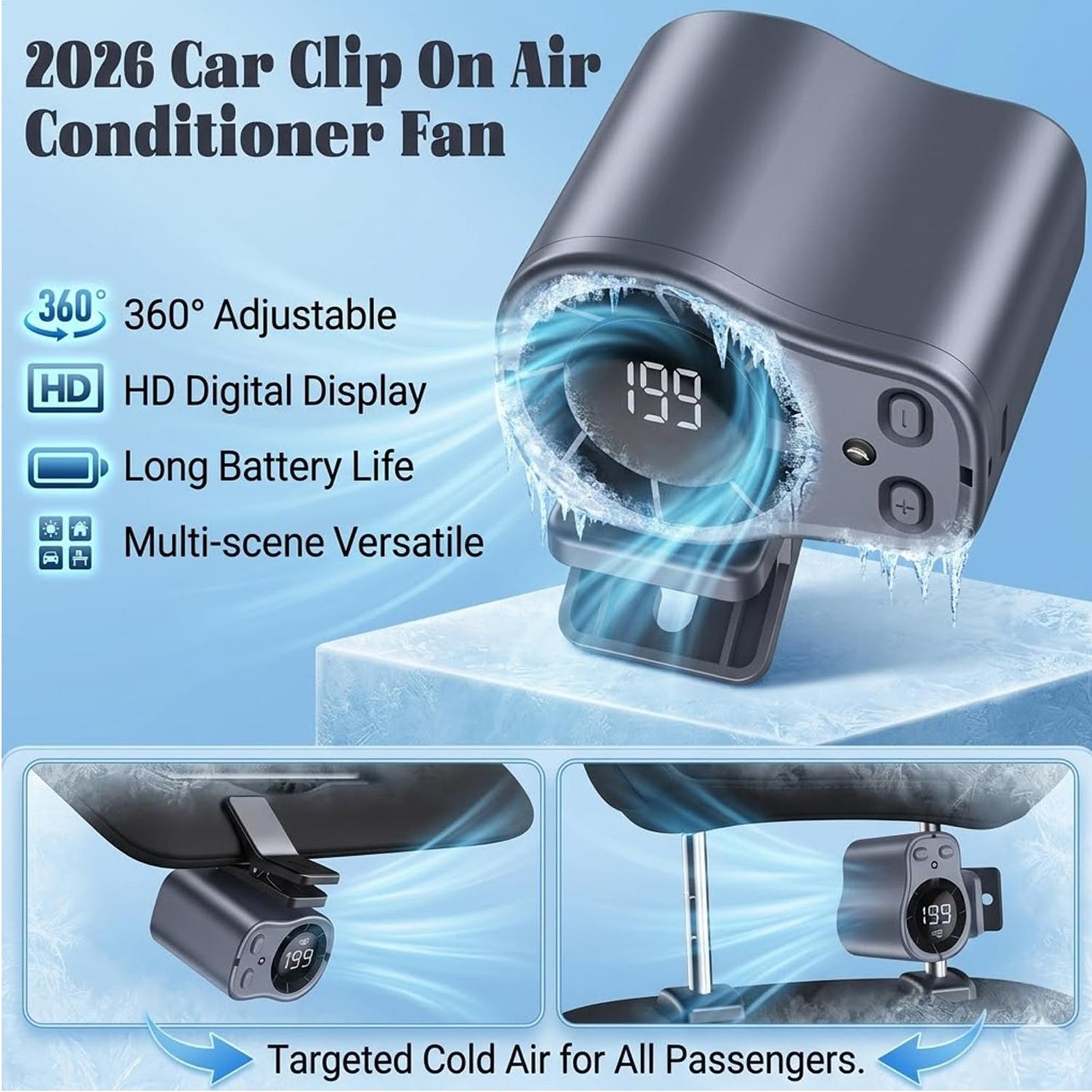 Outdoor Camping Misting Fan - Semiconductor Cooling Car Fan Usb Rechargeable