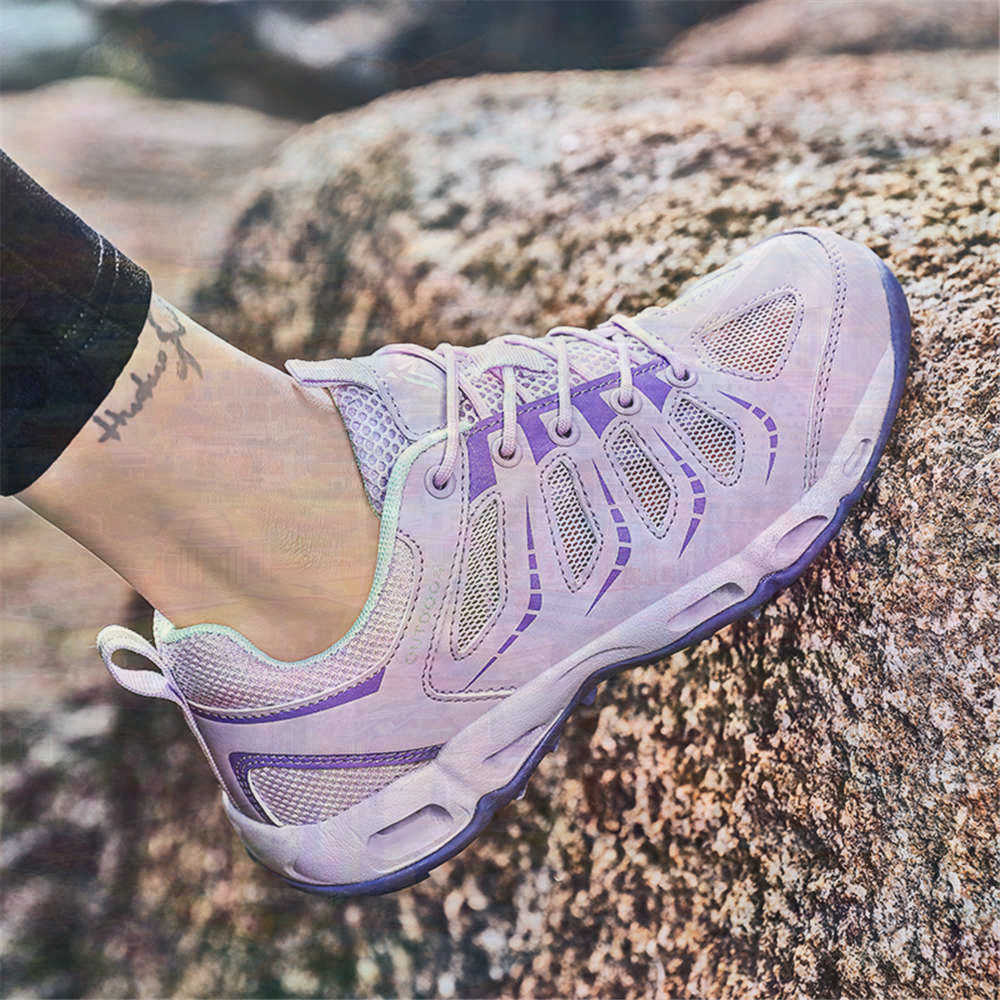 Outdoor Camping Show - Sumer Round Tip Silver Sneakers Tennis