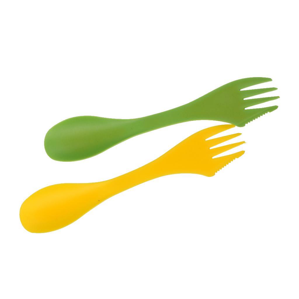 Outdoor Camping Dining Set - Multi-functional Camping Spork Fork Cutlery Set
