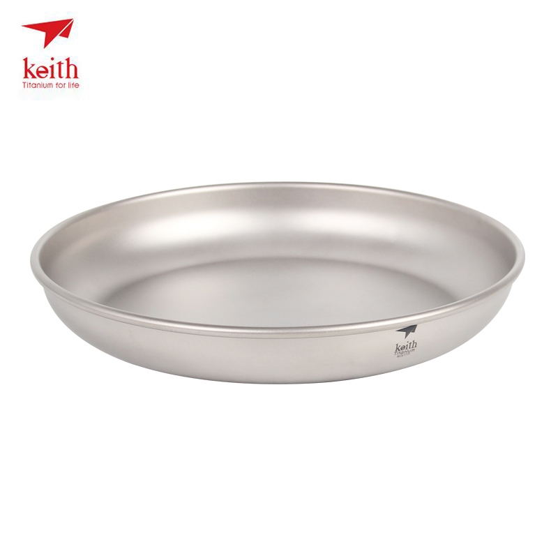 Outdoor Camping Dining Set - Keith Titanium Plate Camping Titanium Dishes