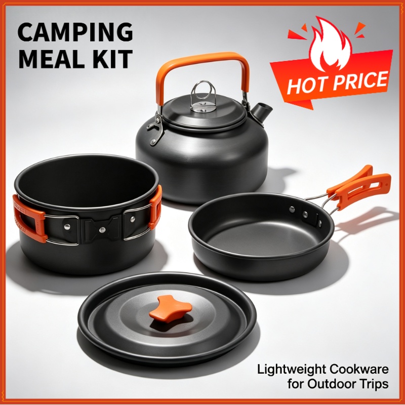 Outdoor Camping Dining Set - Camping Cooking set Camping Cookware Travel
