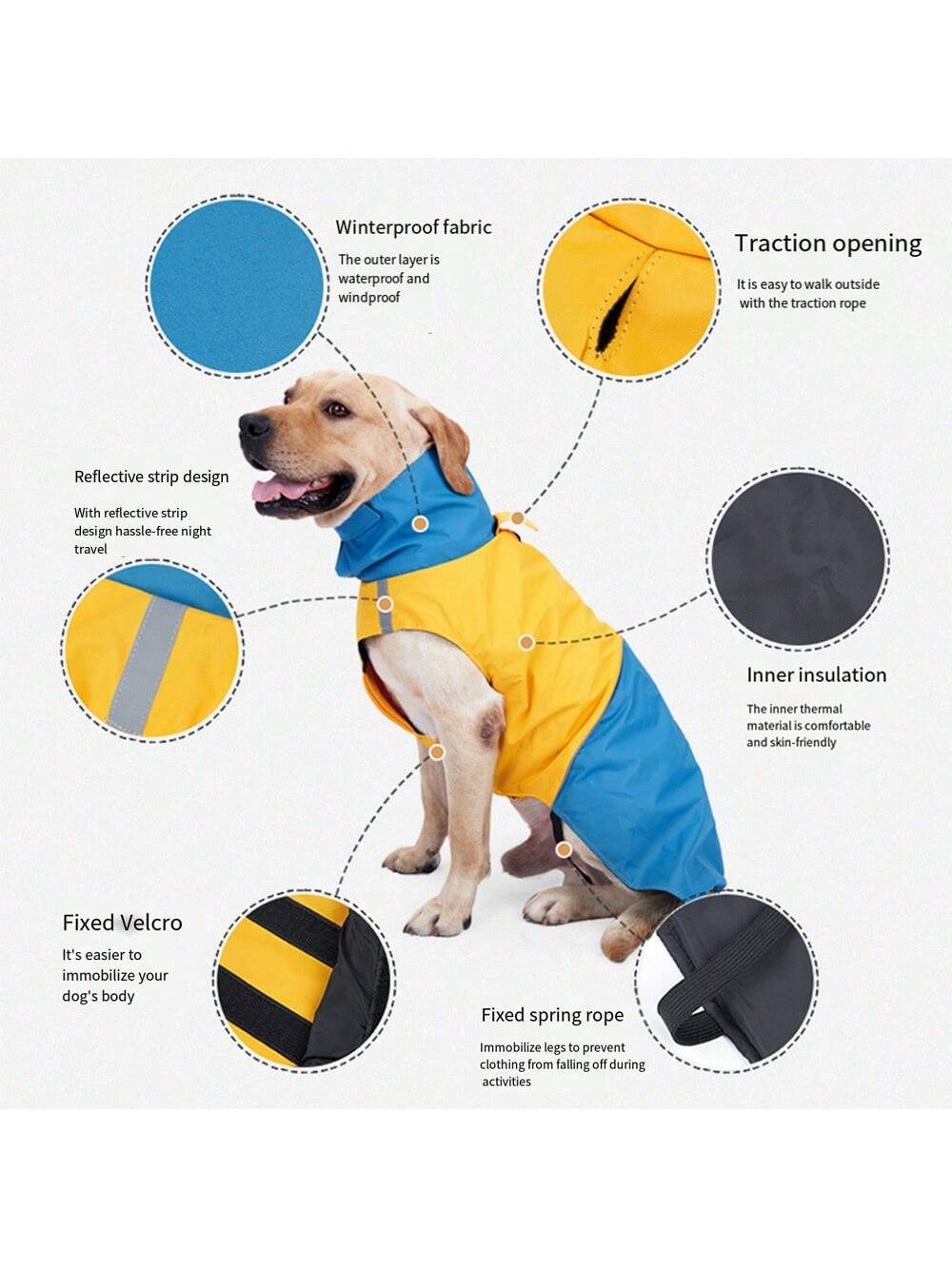 Windproof Waterproof Dog Warm  - Outdoor Camping Vest recension och pris