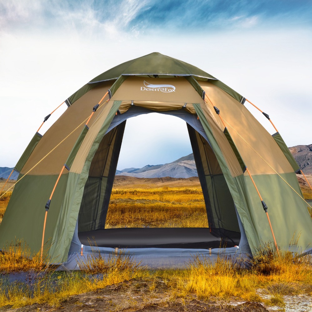 Desert&Fox 3-4 Person Dome Aut - Outdoor Camping Dome recension och pris
