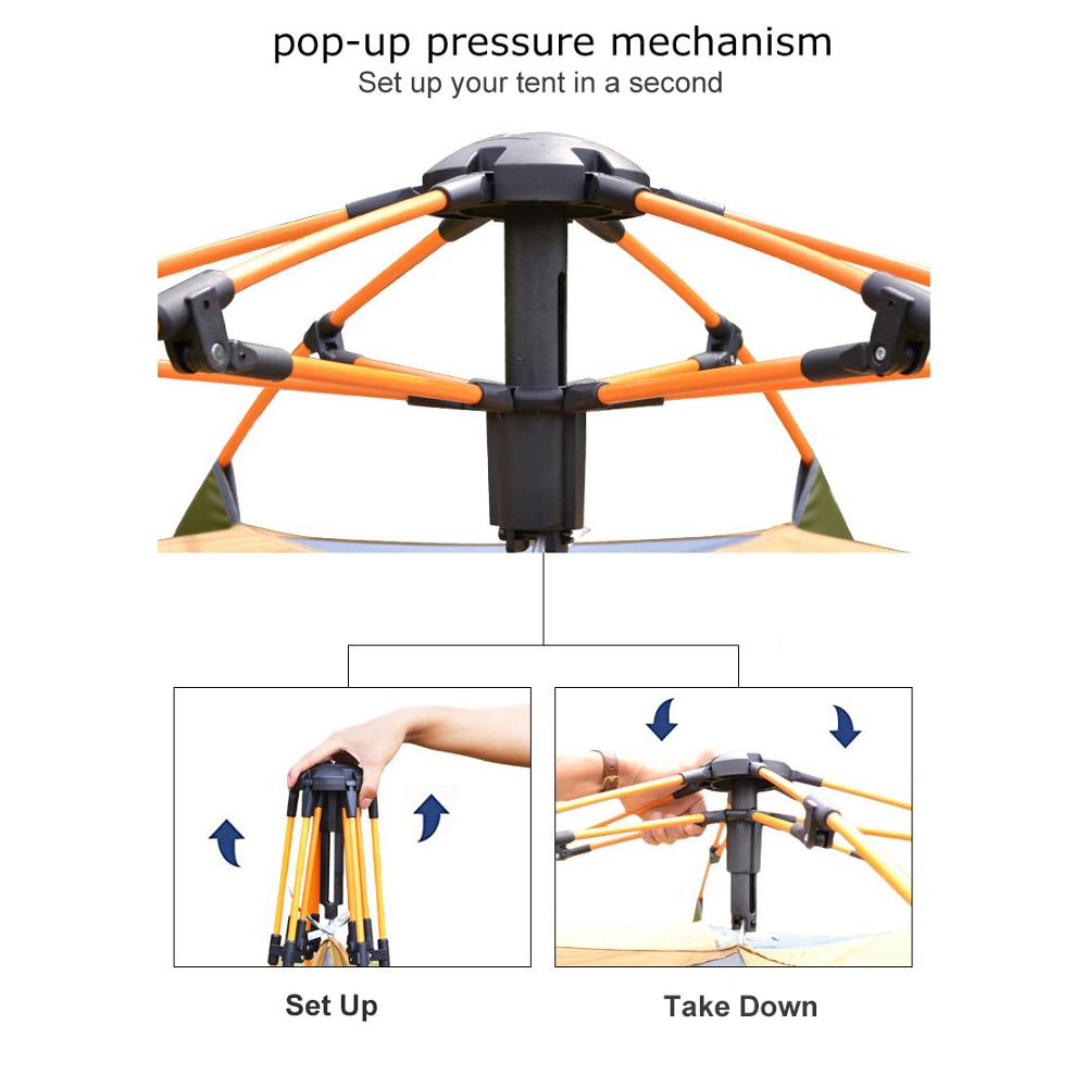 Desert&Fox 3-4 Person Dome Aut - Outdoor Camping Dome recension och pris