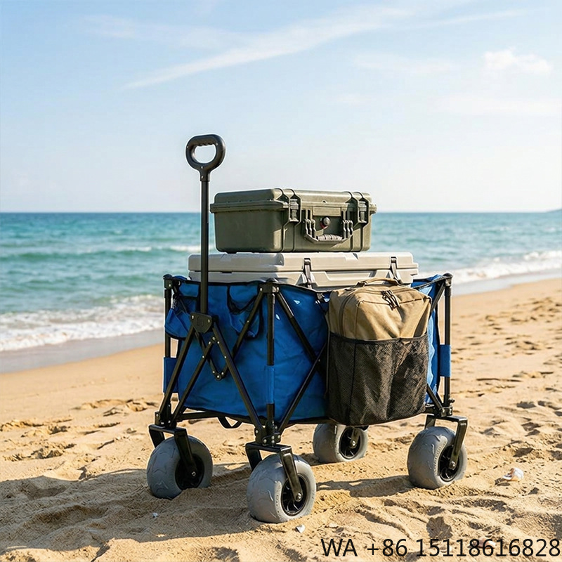 Foldable Metal Beach Wagon Qui - Outdoor Camping Folding Table recension och pris