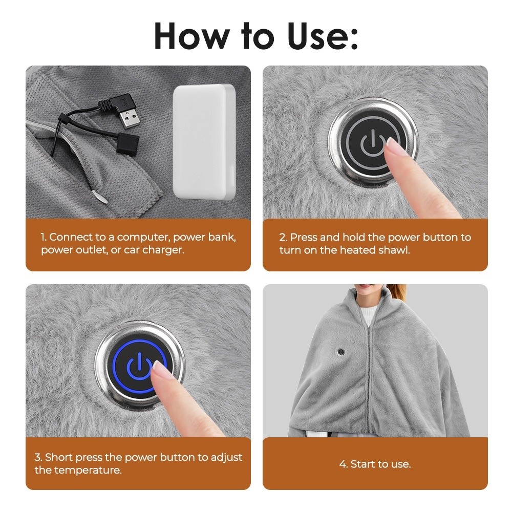 High Quality Wearable USB Elec - Outdoor Camping Heated Blanket recension och pris