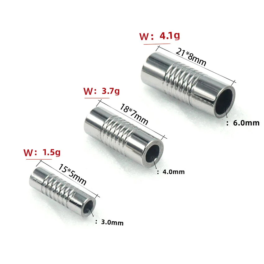 5pcs Stainless Steel 3mm 4mm 6 - Paracord Bracelet recension och pris