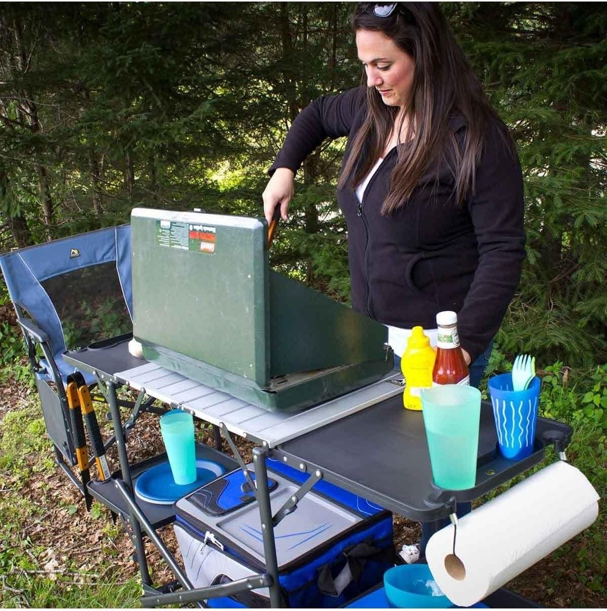 Slim Fold Portable Camping Kit - Outdoor Camping Folding Table recension och pris