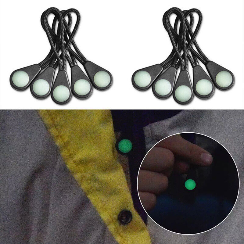 20/10pcs Luminous Zipper Pulle - Outdoor Camping Show recension och pris