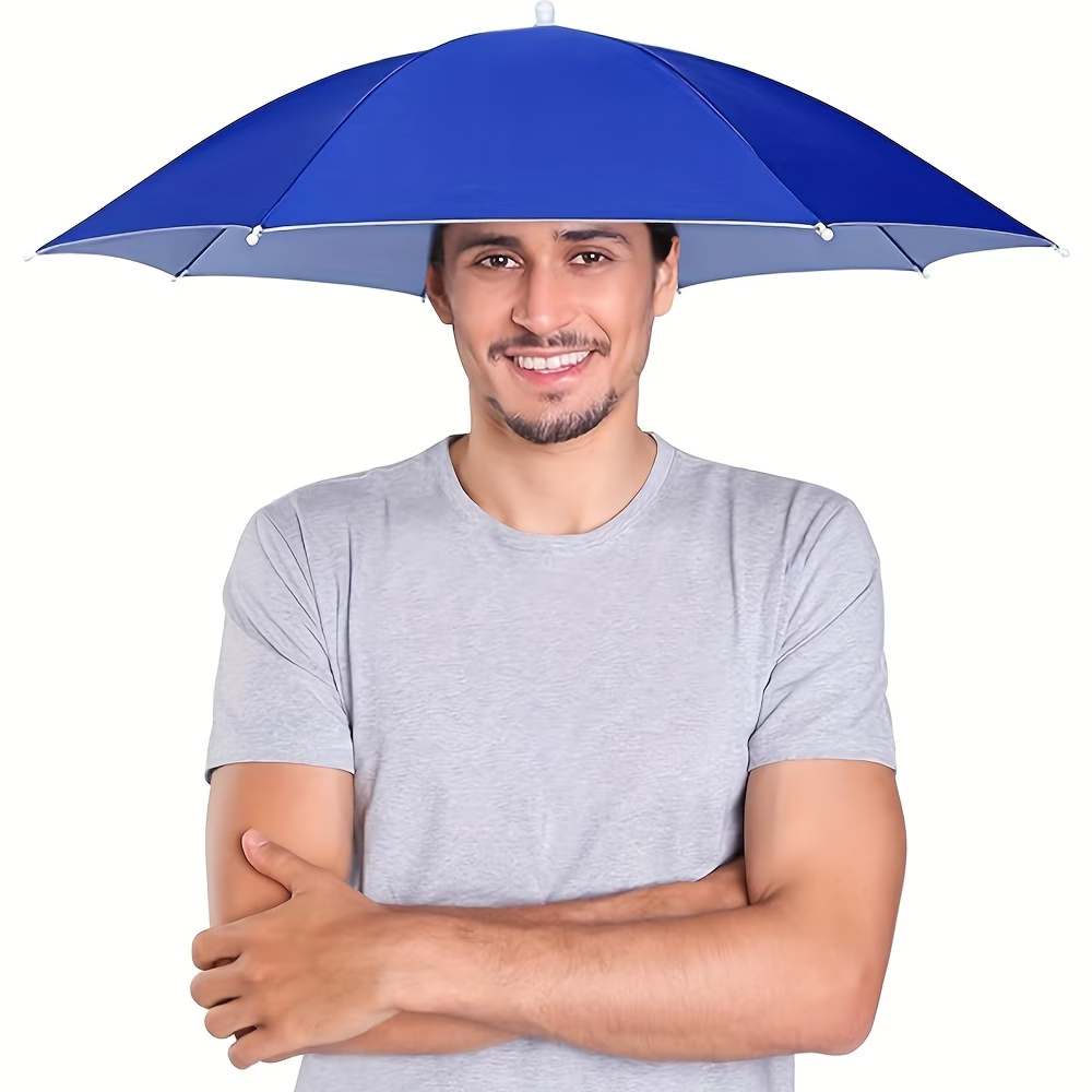 Elastic Headband Umbrella Hat, - Outdoor Camping Umbrella recension och pris