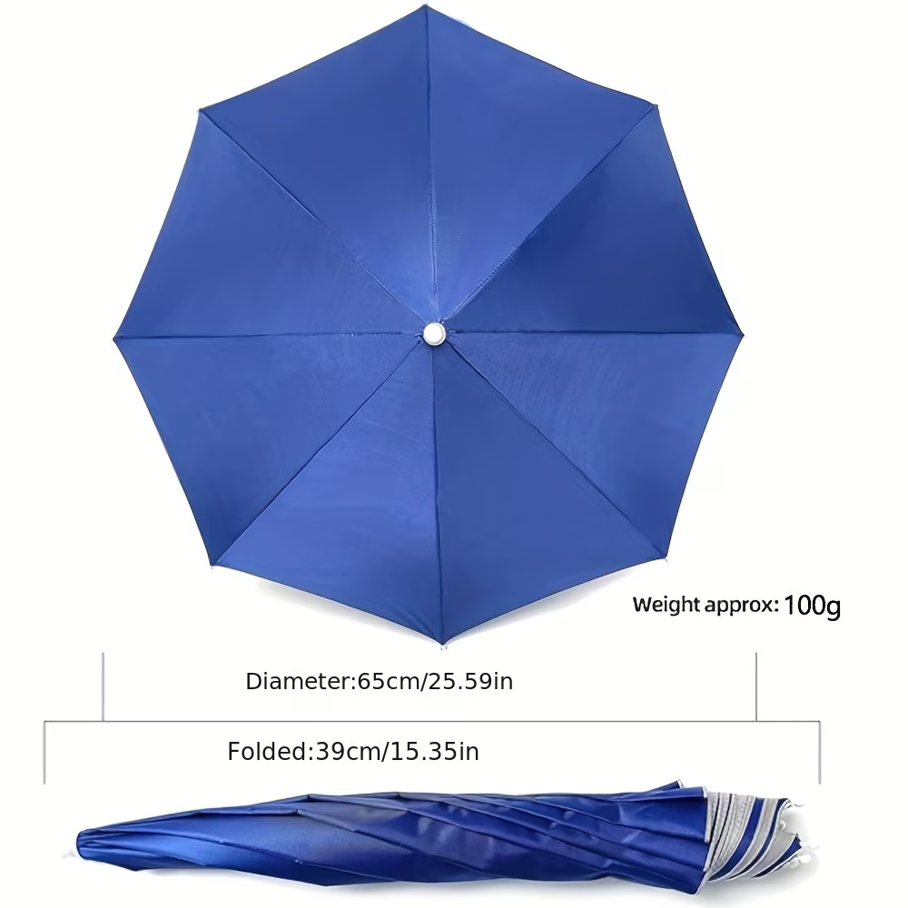 Elastic Headband Umbrella Hat, - Outdoor Camping Umbrella recension och pris
