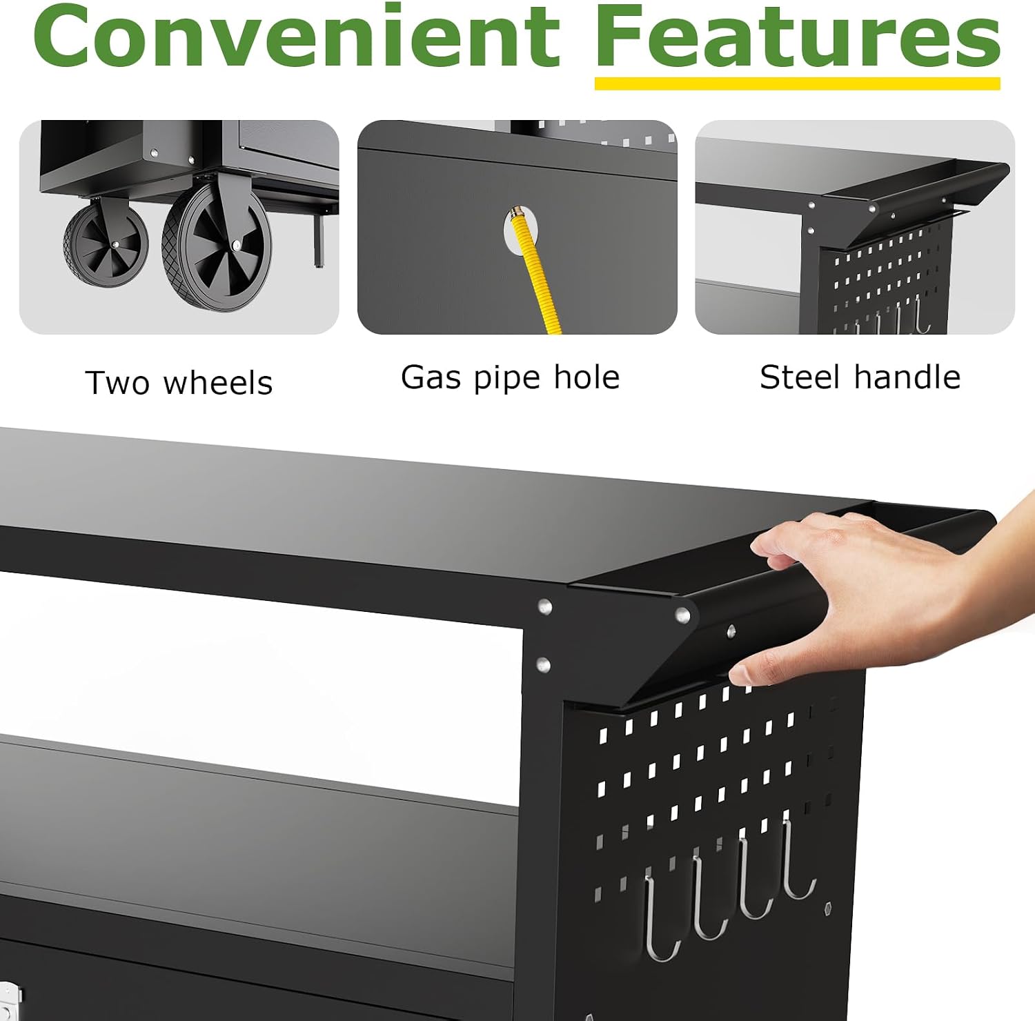 Outdoor Grill Cart Table With  - Outdoor Camping Folding Table recension och pris