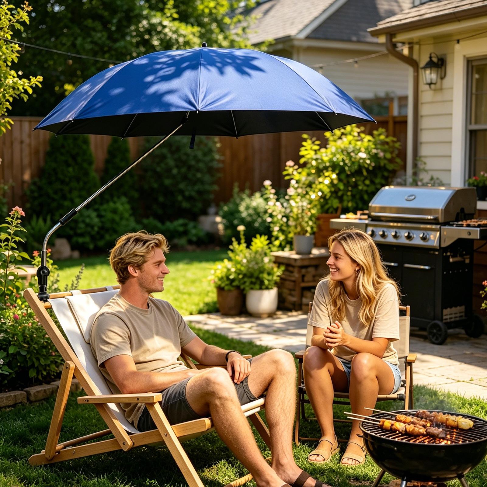 360 Adjustable Beach sun umbre - Outdoor Camping Umbrella recension och pris