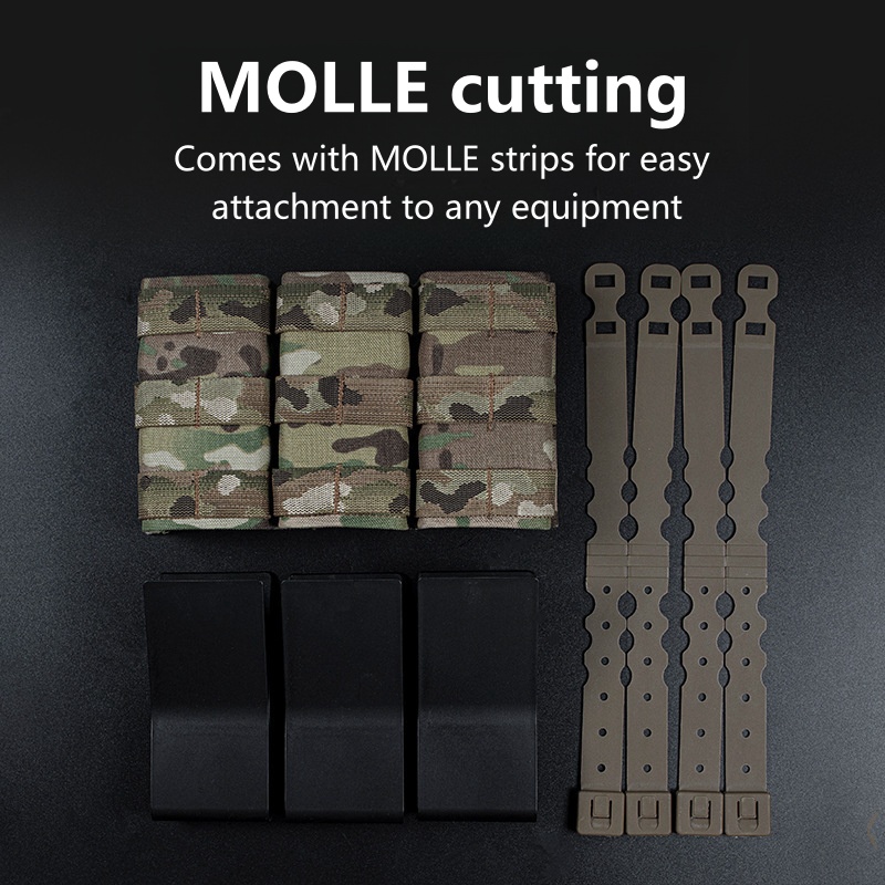 MOLLE-Compatible Triple Magazi - Outdoor Camping Vest recension och pris
