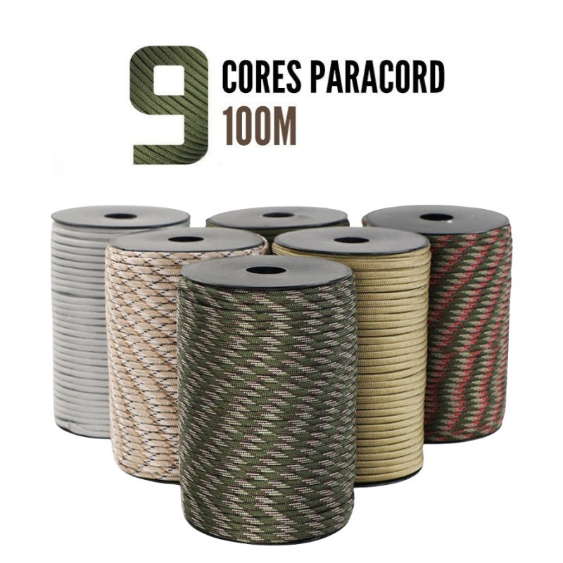 New 100M 550 Military Standard - Outdoor Camping Umbrella recension och pris