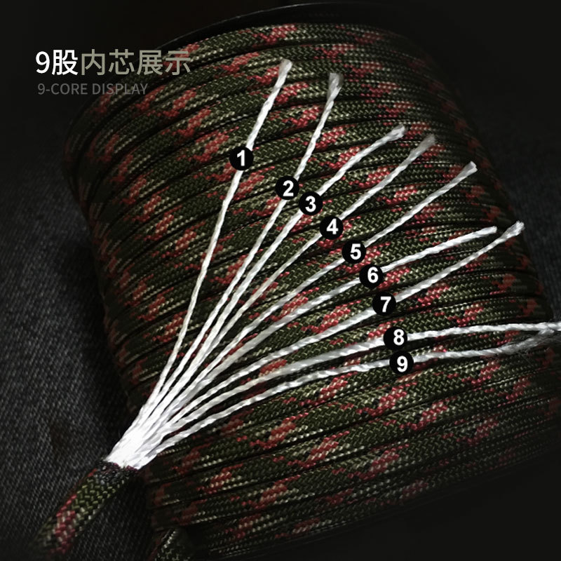 New 100M 550 Military Standard - Outdoor Camping Umbrella recension och pris