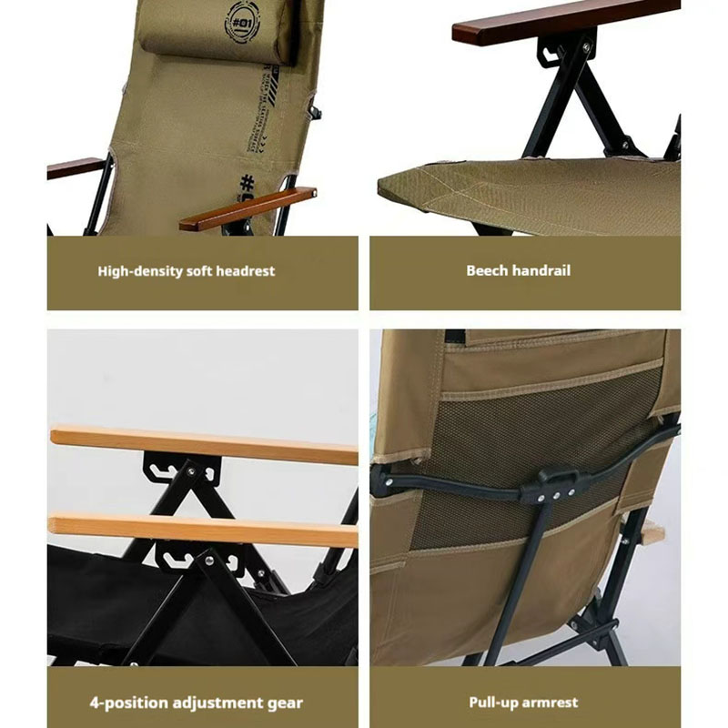 Folding High Back Beach Campin - Outdoor Camping High Chair recension och pris