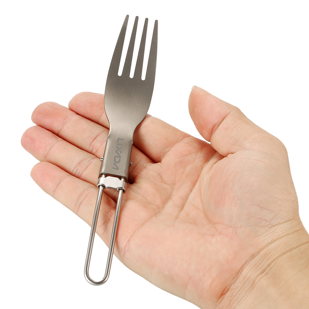 Lixada Titanium Folding Fork U - Outdoor Camping Dining Set recension och pris