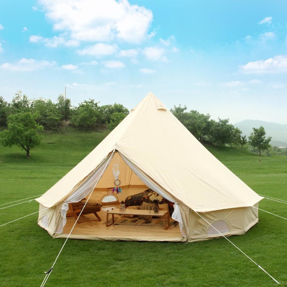 Canvas Bell Tent 4-Season Wate - Outdoor Camping And Glamping recension och pris