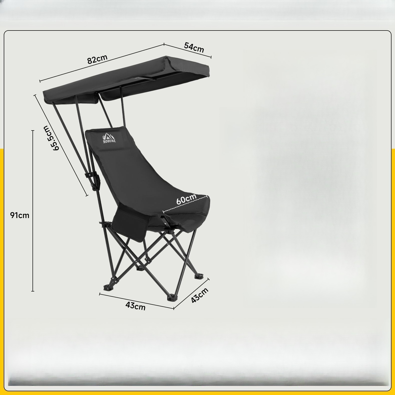 Outdoor umbrella folding chair - Outdoor Camping High Chair recension och pris