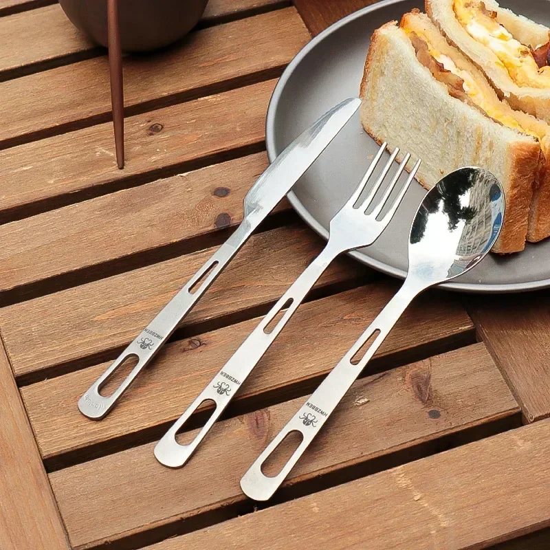 HWZBBEN Titanium Fork Spoon Kn - Outdoor Camping Dining Set recension och pris