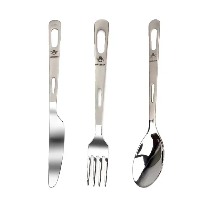 HWZBBEN Titanium Fork Spoon Kn - Outdoor Camping Dining Set recension och pris