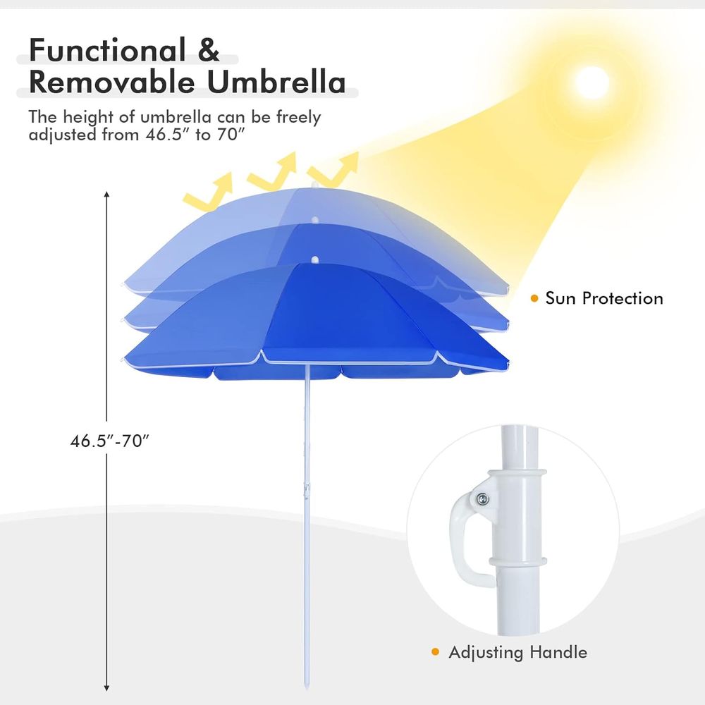 Portable Folding Picnic Chairs - Outdoor Camping Umbrella recension och pris