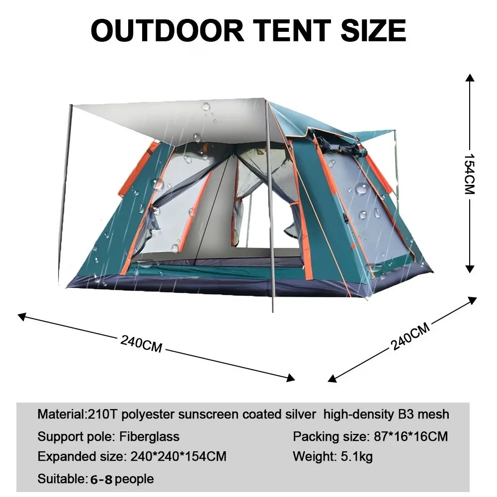 Goture Waterproof Automatic Te - Outdoor Camping Dome recension och pris