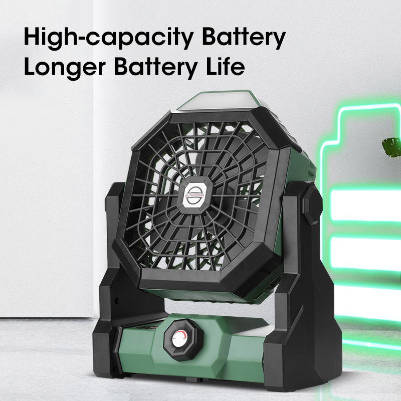 10000mAh Camping Fan with LED  - Outdoor Camping Misting Fan recension och pris