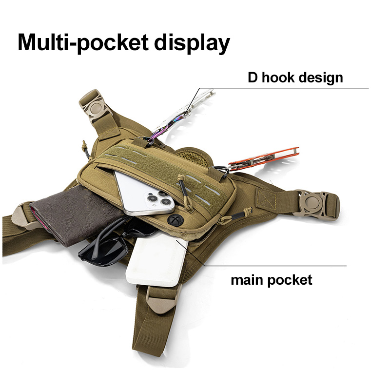 Tactical Front Chest Rig Bag V - Outdoor Camping Vest recension och pris