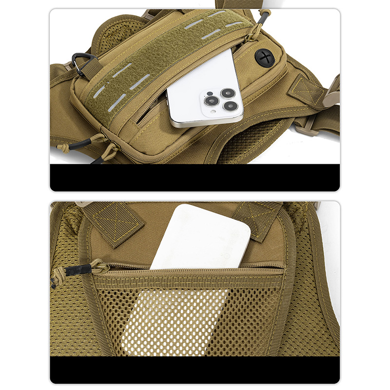 Tactical Front Chest Rig Bag V - Outdoor Camping Vest recension och pris