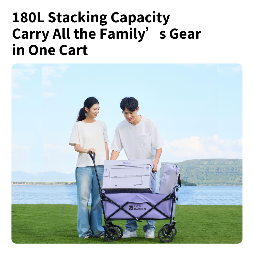 Mobi Garden Foldable Four-Whee - Outdoor Camping Folding Table recension och pris