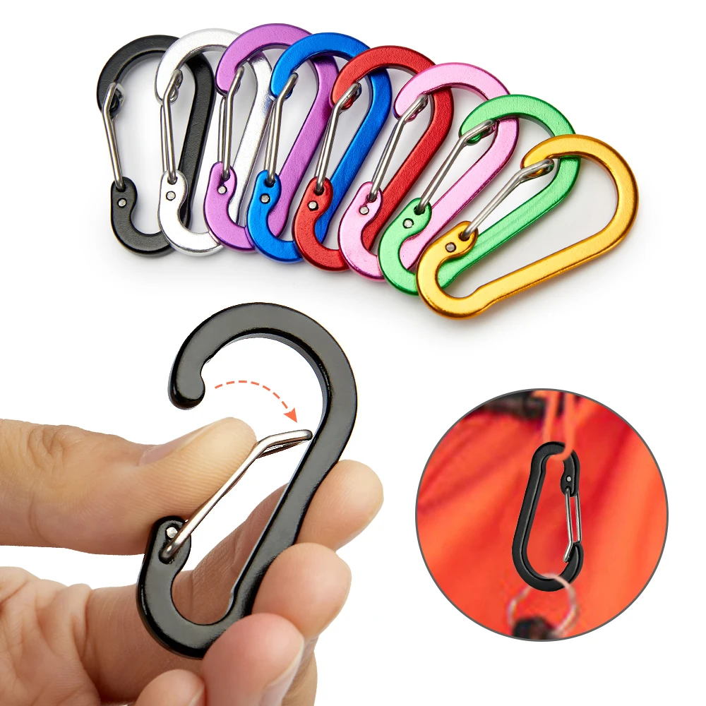 12PCS Carabiner Clip Set Touri - Camp Utensil Set recension och pris
