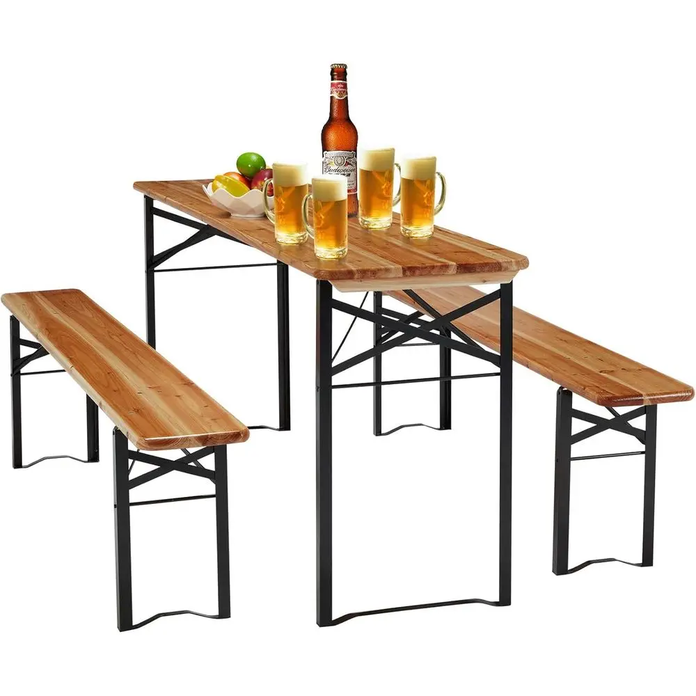 Portable 70 3-Piece Picnic Tab - Outdoor Camping Dining Set recension och pris