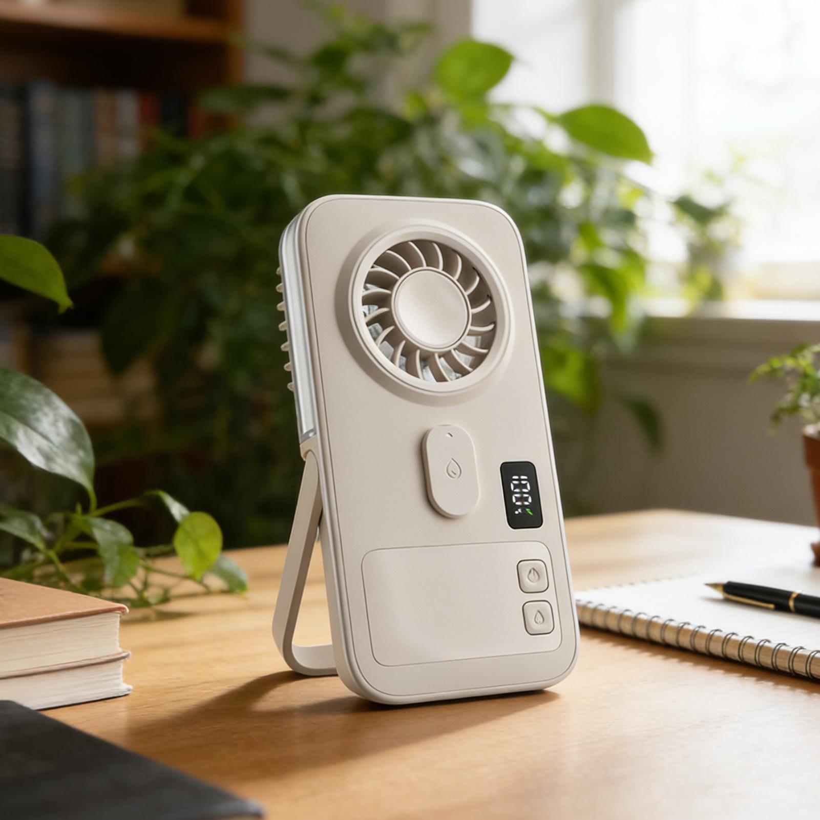 Fan with Mist Digital Display  - Outdoor Camping Misting Fan recension och pris