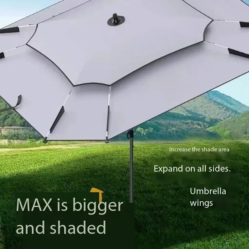 Portable Square Fishing Umbrel - Outdoor Camping Umbrella recension och pris