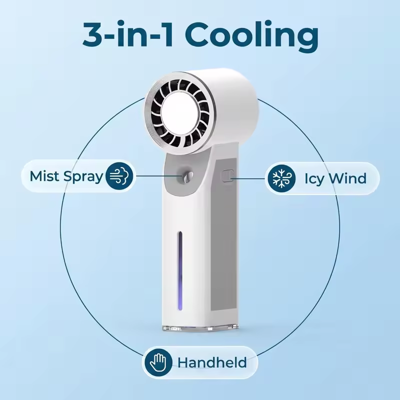 Portable Misting Fan With Ice  - Outdoor Camping Misting Fan recension och pris