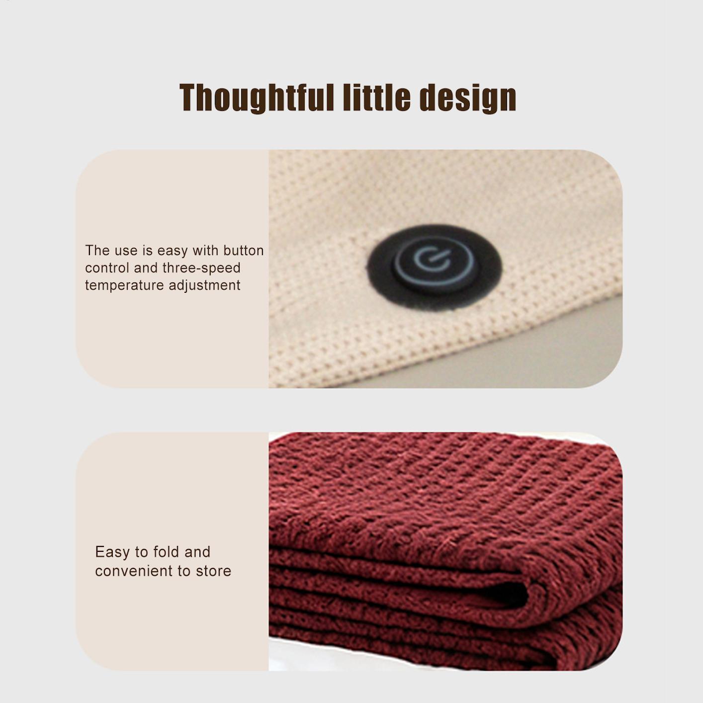 Portable Heated Shawl 3 Levels - Outdoor Camping Heated Blanket recension och pris