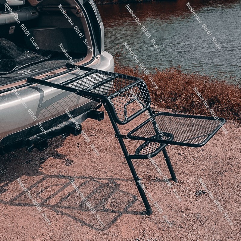 Outdoor Folding Ladder and Tab - Outdoor Camping Folding Table recension och pris
