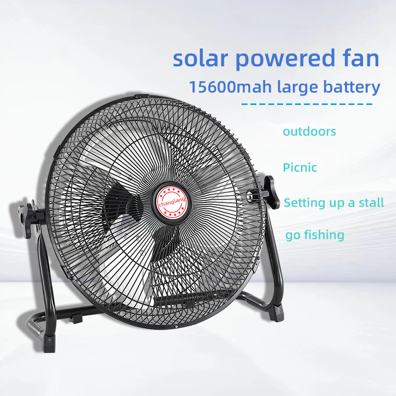 14 Inch Portable Solar Fan,Rec - Outdoor Camping Misting Fan recension och pris