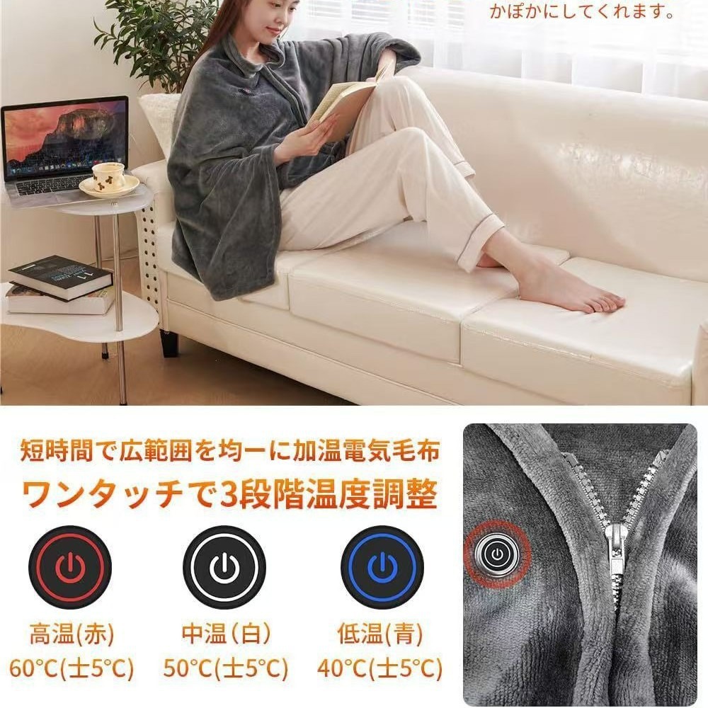 2025 NewUSB Heated Shawl Blank - Outdoor Camping Heated Blanket recension och pris