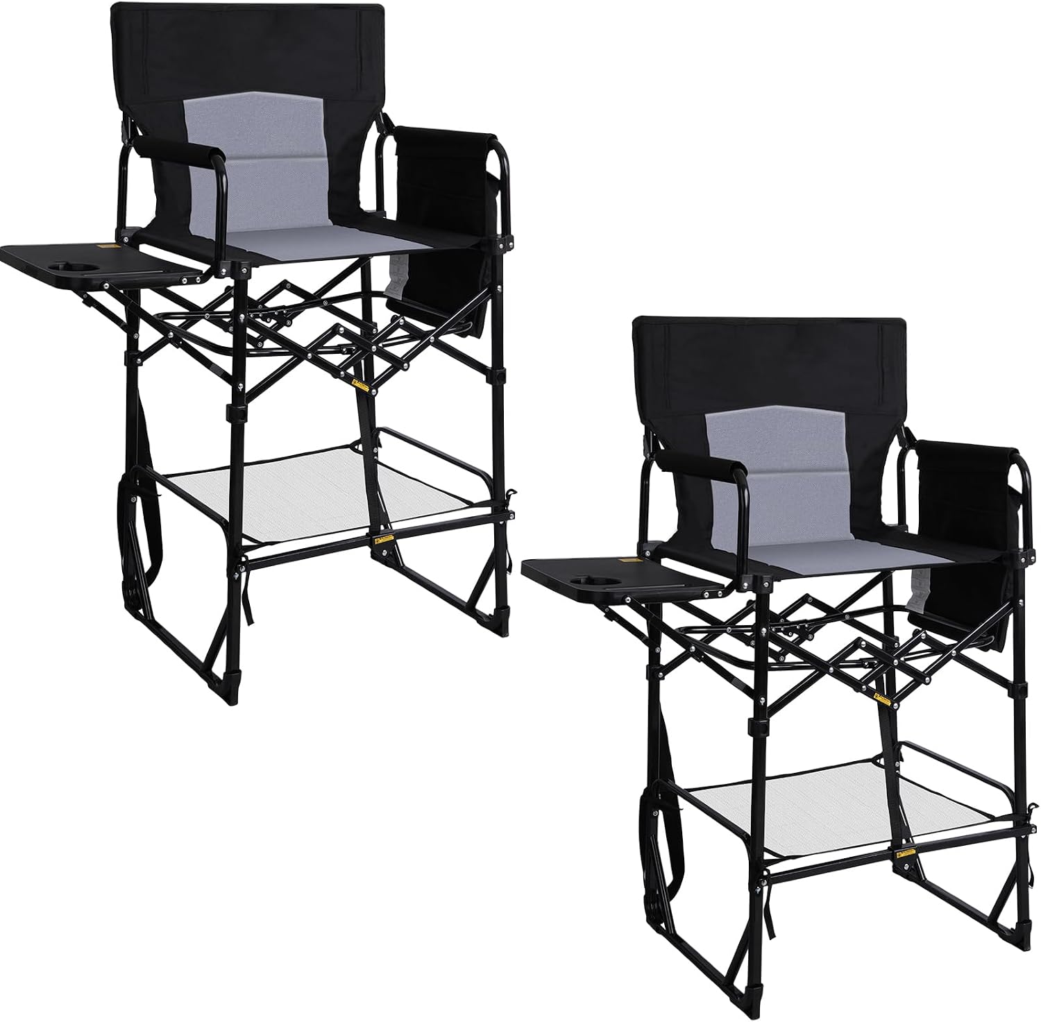 2 Pack Extra Tall Folding Camp - Outdoor Camping High Chair recension och pris