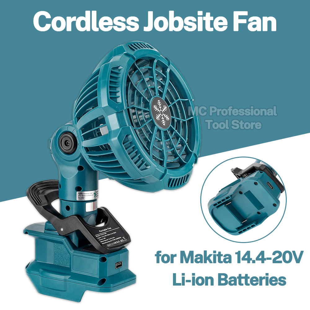Portable Clip on Fan for Makit - Outdoor Camping Misting Fan recension och pris
