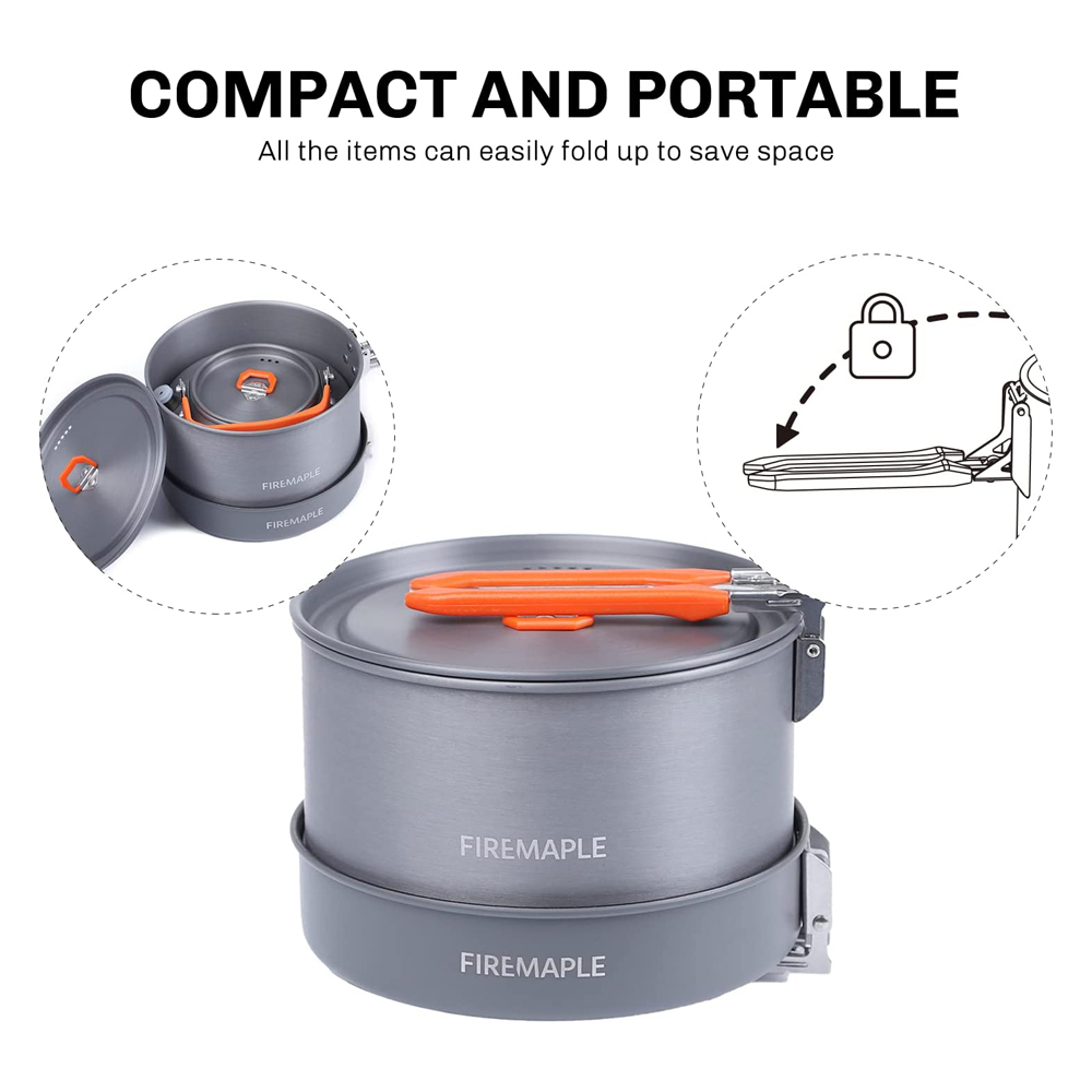 Fire Maple Camping Cookware Ut - Outdoor Camping Dining Set recension och pris